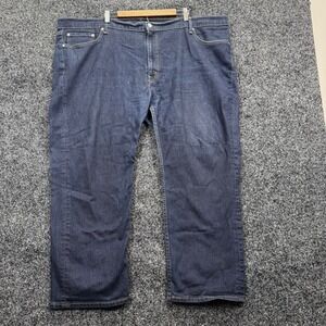 Levis 514 Straight Fit Mens Jeans Dark Wash Denim W52 L30 28726-0004